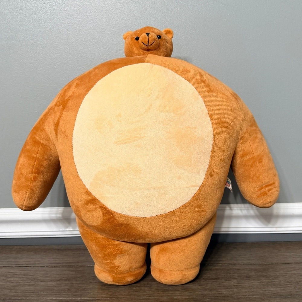 Tiny Headed Kingdom Pip Bear Plush Go!  Small Head Big Body Brown